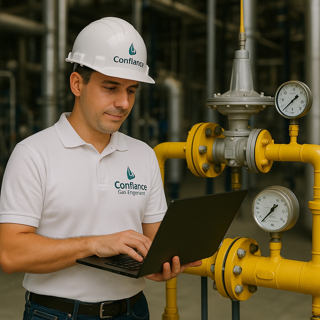 Manutenção em redes industriais de gás